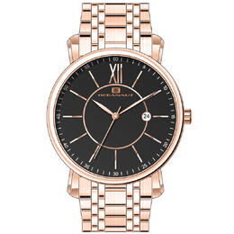 Oceanaut Expedition Black Dial Mens Watch, Rose Gold-Tone Case, Article OC4985