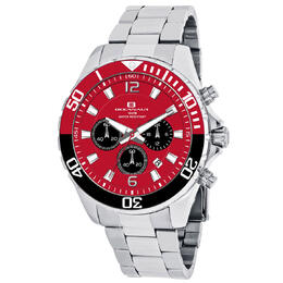 Oceanaut Sevilla Chronograph Quartz Red Dial Coke Bezel Mens Watch oc2526