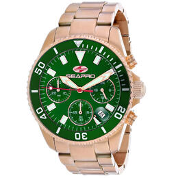 Seapro Scuba 200 Chrono Green Dial Mens Watch SP4356