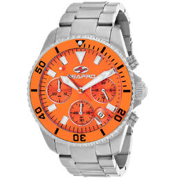 Seapro Scuba 200 Chrono Orange Dial Mens Watch sp4355