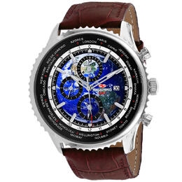 Seapro Meridian World Timer GMT Blue Dial Mens Watch SP7131