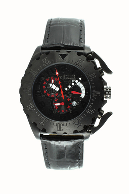 Equipe Paddle Mens Watch EQUQ307 / Equipe Paddle Black Dial Black Leather Mens Watch q307