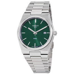 Tissot PRX T-Classic Mens Quartz Watch Green Dial t1374101109100