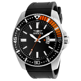 Invicta Pro Diver Mens Quartz Black Dial Watch Model: 21392
