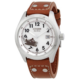 Citizen Mickey Aviator Ivory Dial Mens Watch bv1088-08w