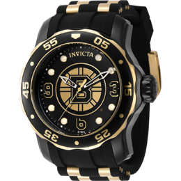 Invicta NHL Boston Bruins Quartz Black Dial Mens Watch 42320