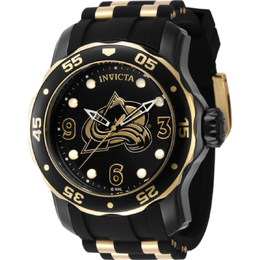Invicta NHL Colorado Avalanche Quartz Black Dial Mens Watch 42323