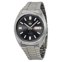 SNXS79K1 Seiko 5 Automatic Mens Watch Black Dial Stainless Steel