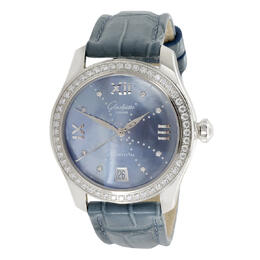 Glashutte Original Lady Serenade Automatic Diamond Blue Dial Ladies Watch 1-39-22-11-22-44