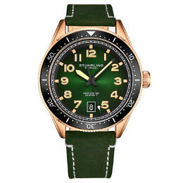 Stuhrling Original Monaco Quartz Green Dial Mens Watch m13665