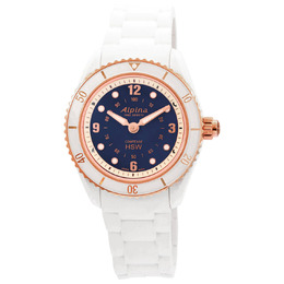 Alpina Alarm Quartz Blue Dial Ladies Smart Watch al-281wn3v4