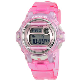 Casio Baby G Pink Resin Digital Ladies Watch bg169r-4