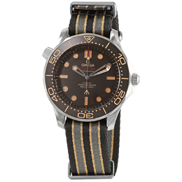 Pre-owned Omega Seamaster Diver Brown Aluminium Dial Mens Watch 210.92.42.20.01.001