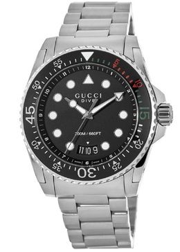 Gucci Dive Quartz Black Dial Mens Watch ya136208a