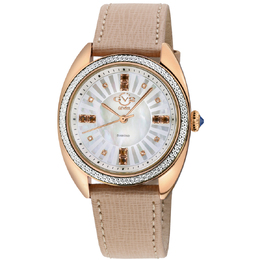 GV2 by Gevril Palermo Diamond Mother of Pearl Dial Ladies Watch 13103