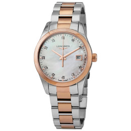 Longines Conquest Classic Quartz Diamond Ladies Watch l2.386.3.87.7