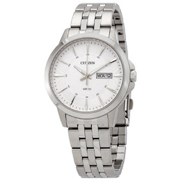 Citizen Quartz Silver Dial Stainless Steel Mens Watch bf2011-51a