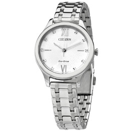 Citizen Eco-drive White Dial Elegant Ladies Watch em0500-73a