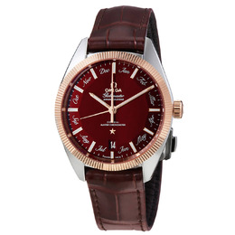 Omega Globemaster Annual Calendar Automatic Chronometer Burgundy Dial Mens Watch 130.23.41.22.11.001