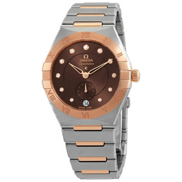 Omega Constellation Automatic Chronometer Diamond Brown Dial Ladies Watch 131.20.34.20.63.001