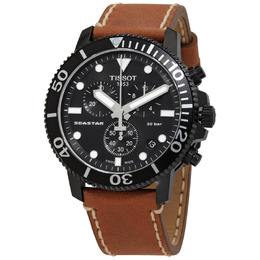 Tissot Seastar 1000 Chronograph Quartz Black Dial Mens Watch T1204173605100