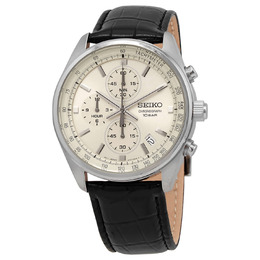 Seiko Men's Chronograph Quartz SSB383 Champagne Dial