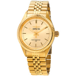Invicta Specialty Gold Dial Yellow Gold-tone Mens Watch - 29388