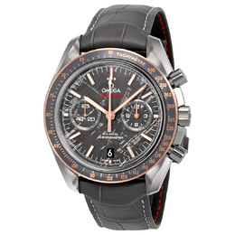 Pre-owned Omega Speedmaster Chronograph Tachymeter Grey Meteorite Dial Mens Watch Ref. 311.63.44.51.99.001