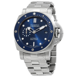 Panerai Submersible Blu Notte Automatic Blue Dial Mens Watch pam02068