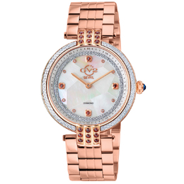 Gevril Matera Diamond Mother of Pearl Dial Ladies Watch 12804b