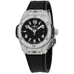 Hublot Big Bang One Click Steel Automatic Diamond Black Dial Ladies Watch 485.sx.1170.rx.1604
