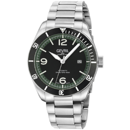 Gevril Yorkville Black Dial Mens Watch 48610b