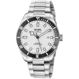Gevril Yorkville White Dial Mens Watch 48611b