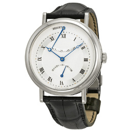 Pre-owned Breguet Classique Silver Guilloche Dial Mens Watch 5207bb129v6