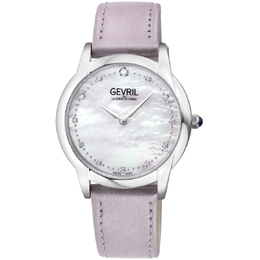 Gevril Airolo Diamond Mother of Pearl Dial Ladies Watch 13041