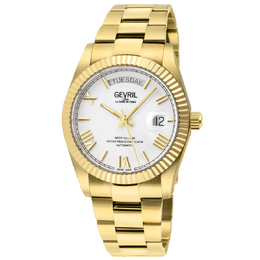 Gevril West Village White Dial Mens Watch 48952b
