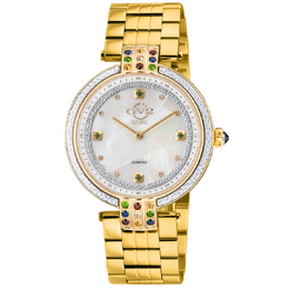 Gevril Matera Diamond Mother of Pearl Dial Ladies Watch 12803b