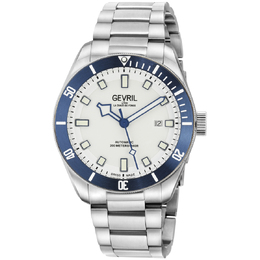Gevril Yorkville White Dial Mens Watch 48613b