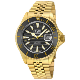 Gevril Chambers Black Dial Mens Watch 42605