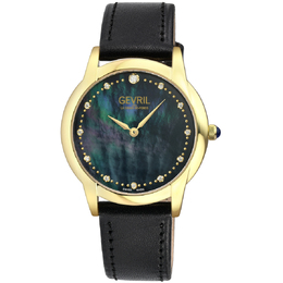 Gevril Airolo Diamond Mother of Pearl Dial Ladies Watch 13027