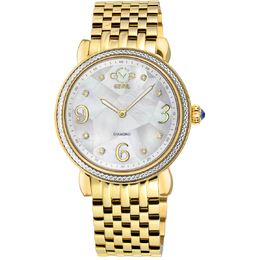 GV2 by Gevril Ravenna Mother of Pearl Dial Ladies Watch 12612B