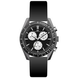 Oceanaut Orbit Chronograph Quartz Black Dial Mens Watch OC7581