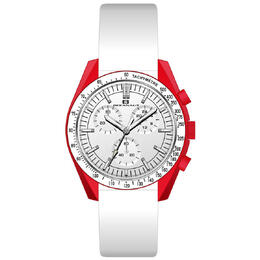 Oceanaut Orbit Chronograph Quartz White Dial Mens Watch oc7586