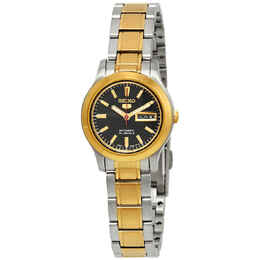 Seiko Series 5 Automatic Black Dial Ladies Watch symd94