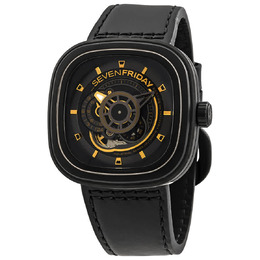 Sevenfriday P-Series Automatic Black Dial Mens Watch p2b/02