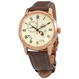 Orient Sun and Moon Automatic Champagne Dial Mens Watch ra-ak0007s10b