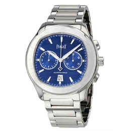 Piaget Polo S Automatic Chronograph Blue Dial Mens Watch g0a41006
