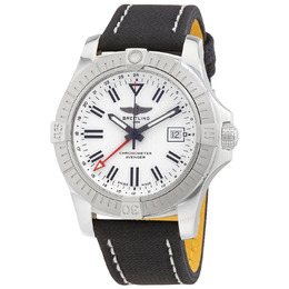 Breitling Avenger II Automatic Chronometer White Dial Mens Watch a32397101a1x1