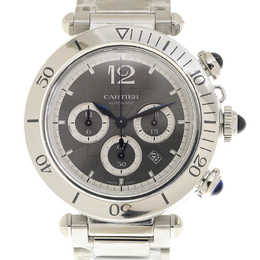 Cartier Pasha De Cartier Chronograph Automatic Grey Dial Mens Watch wspa0027