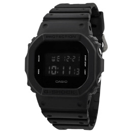 Casio G-Shock Alarm Chronograph Quartz Digital Mens Watch DW-5600BB-1 - Black Resin
